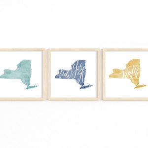 New York Watercolor Print. New York Decor. New York Art Print. Custom New York Gift. New York Watercolor Illustration. Wall Art. Wall Decor bild 3