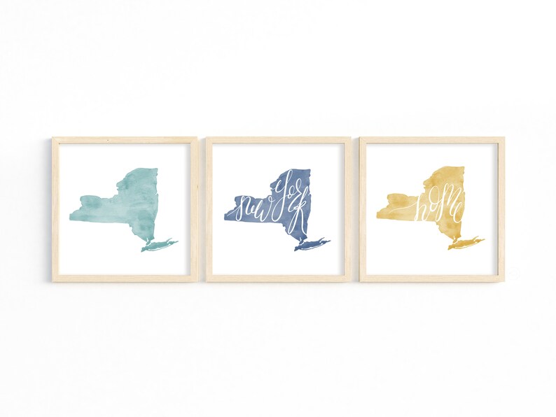 New York Watercolor Print. New York Decor. New York Art Print. Custom New York Gift. New York Watercolor Illustration. Wall Art. Wall Decor bild 3