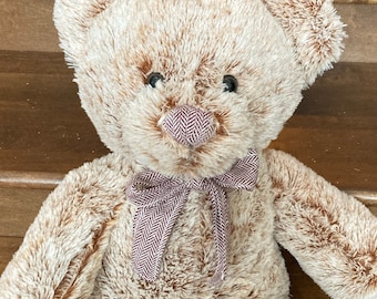 Comfort Light Large Brown Bear Chevron Memory Weighted Stuffed Animal Miscarriage Infant Loss Free Shipping Cute plushy Anxiety