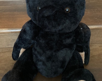 Comfort Bear Large Black  Memory Weighted Stuffed Animal Miscarriage Infant Loss Free Shipping Cute plushy Anxiety