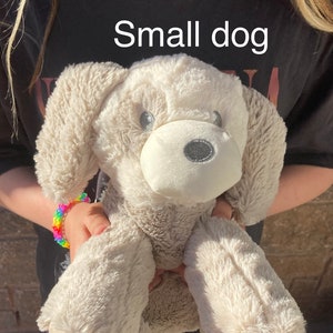 Comfort Small Dog Grey White Puppy Memory Weighted Stuffed Animal Miscarriage Infant Loss Free Shipping Cuteplushy Anxiety