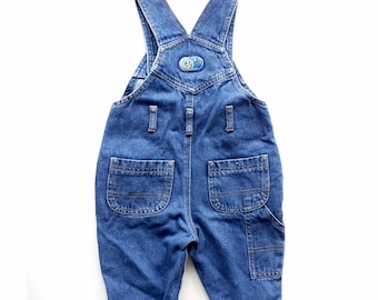 Overalls Jeans Baby Dungarees Kids Jeans Denim 6-8 Months (74cm/29") Vintage