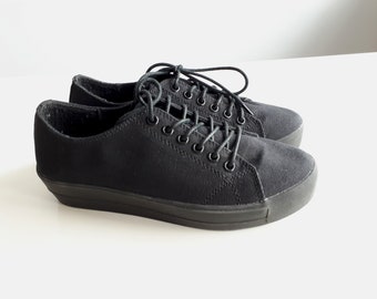 UK4 EU37 Plain Black Trainers Creepers Shoes Vagabond - Etsy