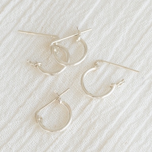 Huggie Hoop Earring - Silver Hoop Earrings - Tiny Huggie Hoop Earrings - Minimalist Hoop Earrings - Gold Small Hoop Earring