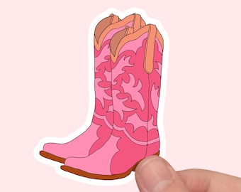 Cowboy Boots Sticker, Kindle Decoration, IPhone Decoration, Cowgirl, Country, Western, Ranch, Journal Sticker, Kindle Sticker, Laptop