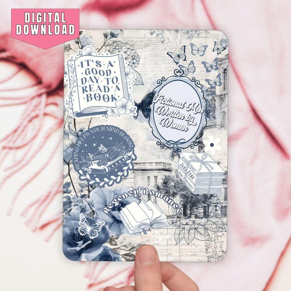 PRINTABLE Kindle Case Insert for Paperwhite 2024 Basic Oasis eReaders Clear Case Decor, Regency Romance Historical Romantic Fiction Lovers
