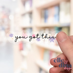 Sticker citation inspirante Vous avez ce sticker motivant pour ordinateur portable Cadeau d'encouragement pour elle Bouteille d'eau Sticker entraînement Cadeau de remise en forme