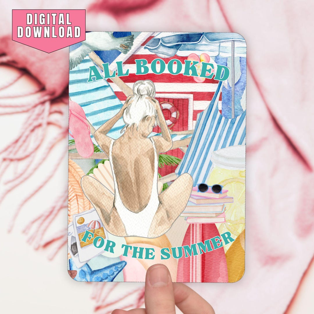 PRINTABLE Kindle Case Insert for Paperwhite Basic Oasis Ereaders Clear ...