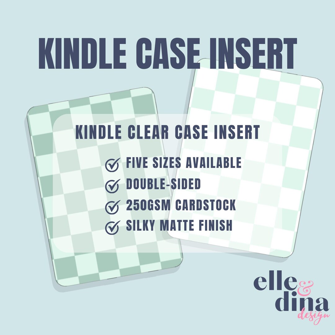 Kindle Case Insert Paperwhite 2024 Basic Oasis Clear Case Personalise ...
