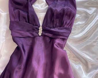 Vestido de fiesta vintage púrpura Ombré / Vestido de fiesta maxi lila / Vestido de fiesta violeta