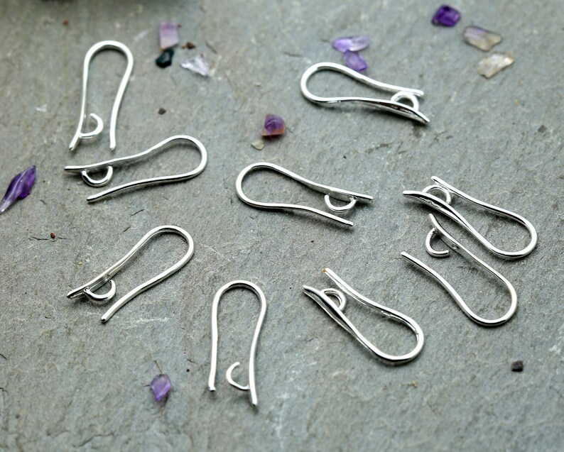 NEW 100 Pcs 925 Sterling Silver Handmade Hooks Coil Ear Wire Earrings Leverback