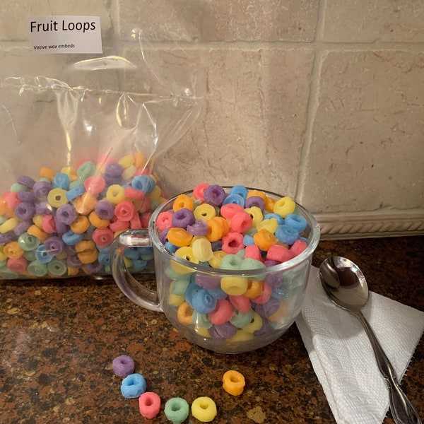 300-600 Fruit loops wax embeds (over 1/2 a pound)