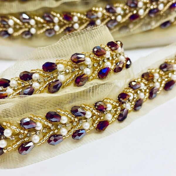 Beaded Lace Trim Etsy