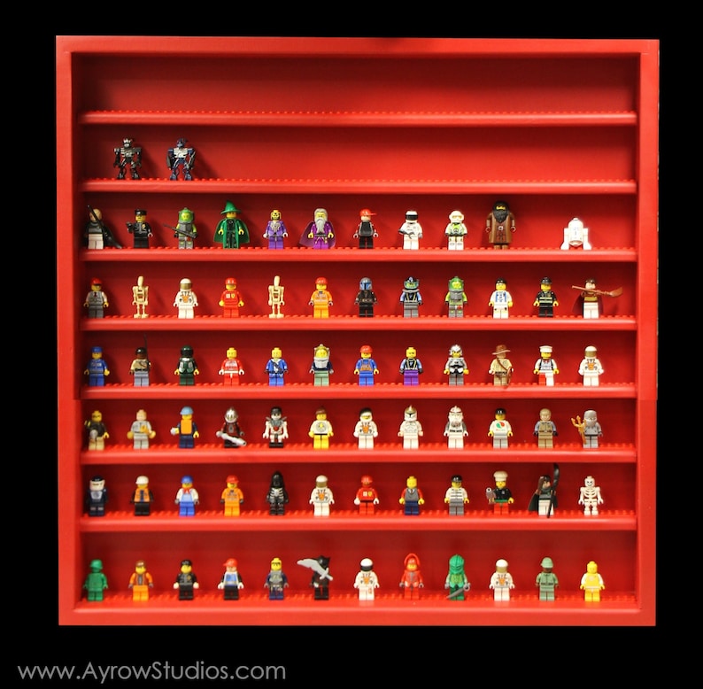 Handcrafted Hardwood Lego Display Case for Minifigures Etsy