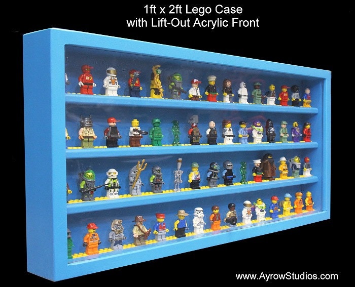 Handcrafted Hardwood Lego Display Case for Minifigures Etsy