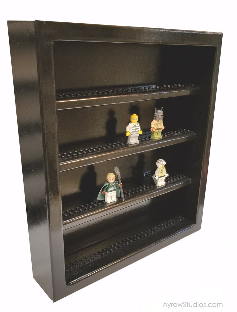 Handcrafted hardwood display case for Lego minifigures 1ft x Etsy