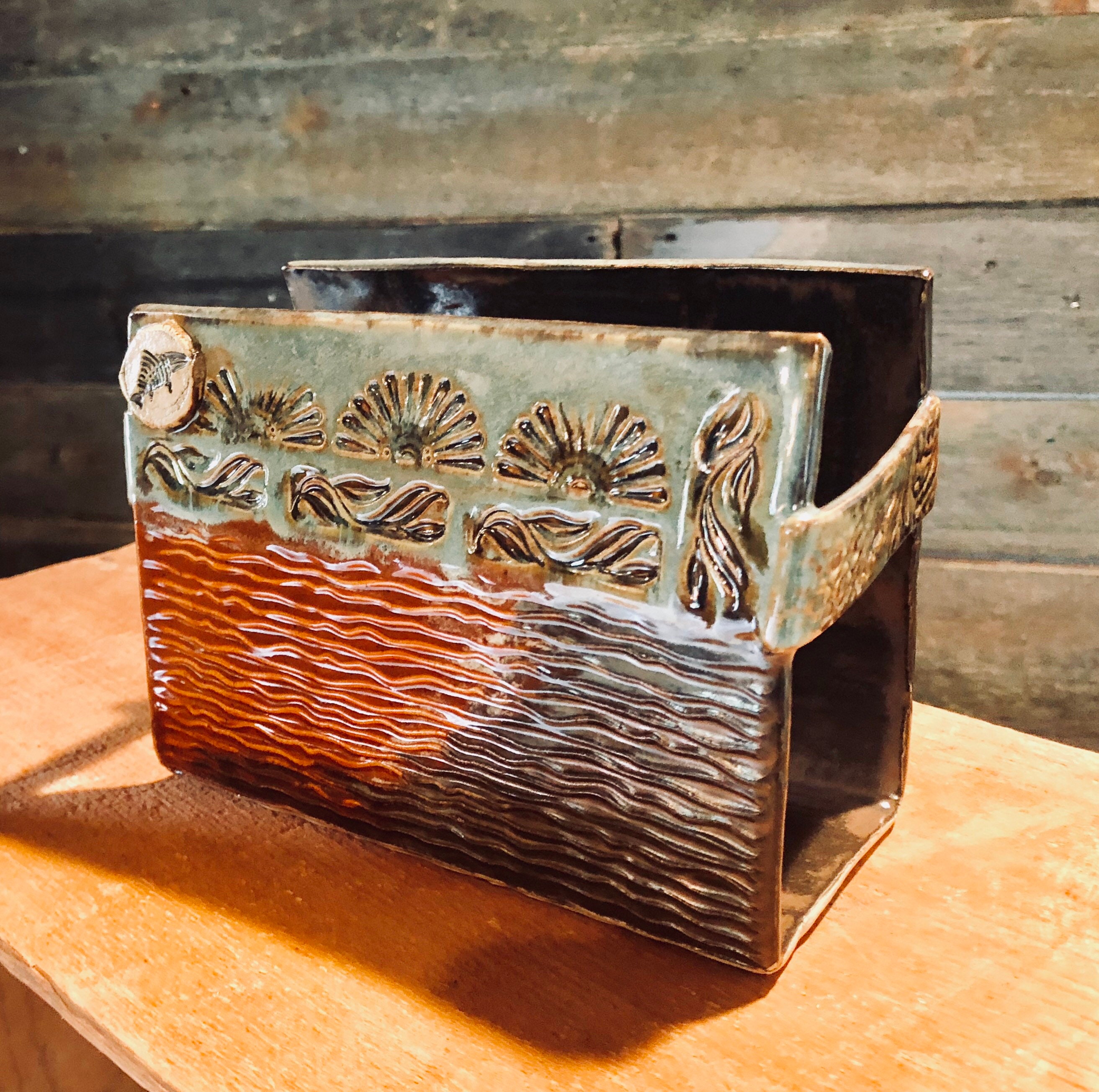 Handmade Ceramic Napkin Holder Etsy