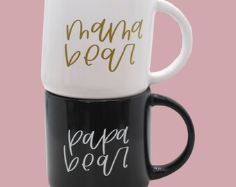 Mama Bear + Papa Bear Mug Set - NEW