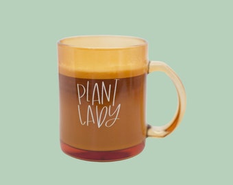 Plant Lady Glass Mug