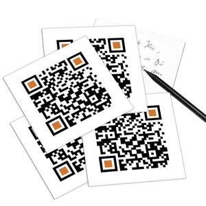 Codice QR post card "I MISS YOU" - 5pcs set