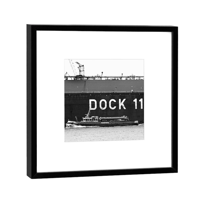 Picture in the frame Motif: Dock 11 Hamburg-by COGNOSCO image 1