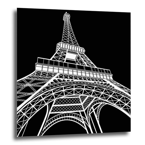 COGNOSCO mini - Druck auf Aludibond - Paris Frankreich Eiffelturm - 10x10cm - magnetisch