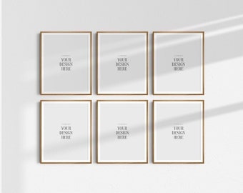Frame Mockup BUNDLE 4:5 Portrait. PSD Frame Mockup Sets 0f 6, 4, 3, 2 + Single Frame. Gallery Wall Mockups. Modern, Minimalist Frame Mockup.