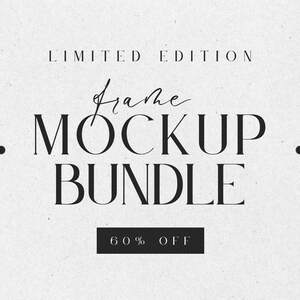 Frame Mockup Bundle 60% OFF | Limited Edition | PSD Frame Mockups | Square, Vertical, Horizontal, Portrait, Landscape
