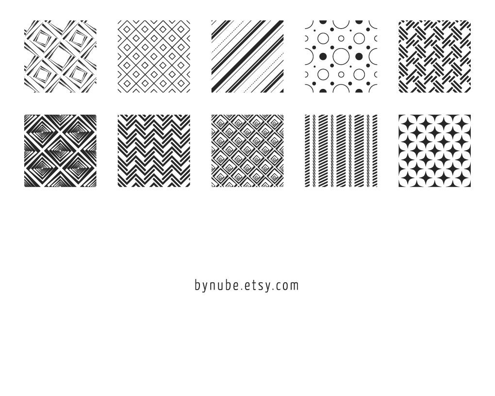 50 Geometric Seamless Patterns Geometric Vector Patterns: Waves, Polka ...