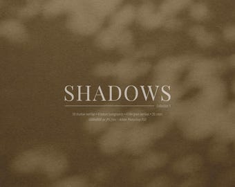 50 Shadow Overlays vol. 01 | Botanical, Plants, Leaves, Windows, Blinds (JPG, PSD)