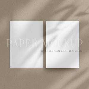 Maquete de folheto vertical A4 | Retrato A4 | Conjunto de maquete de papel A4 | Maquete de papelaria | 02-05 | Maquete de cartão minimalista e plano | Modelo PSD