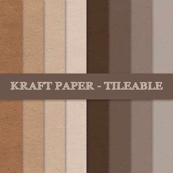 Kraft Digital Paper Brown Kraft Paper Tileable Brown Kraft Paper Seamless  Pattern Cardboard Paper Texture Background INSTANT DOWNLOAD 