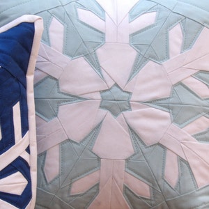 Snowfall PDF Pattern - 3 Paper Pieced Snowflake Blocks - Winter Throw ...