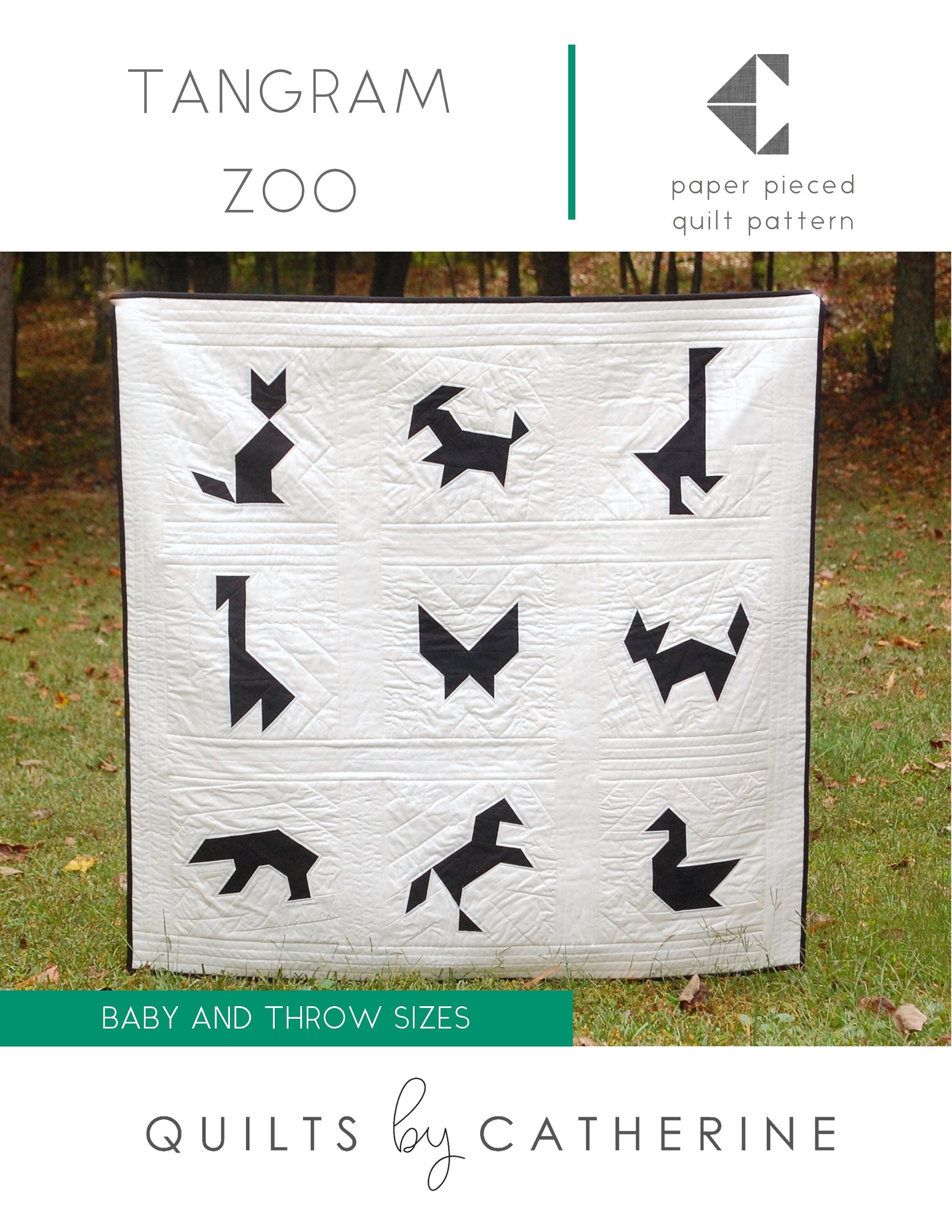 Tangram Zoo PDF Quilt Pattern Modern Geometric Paper Pieced - Etsy Tangram Zoo PDF Quilt Pattern Modern Geometric Paper Pieced - Etsy