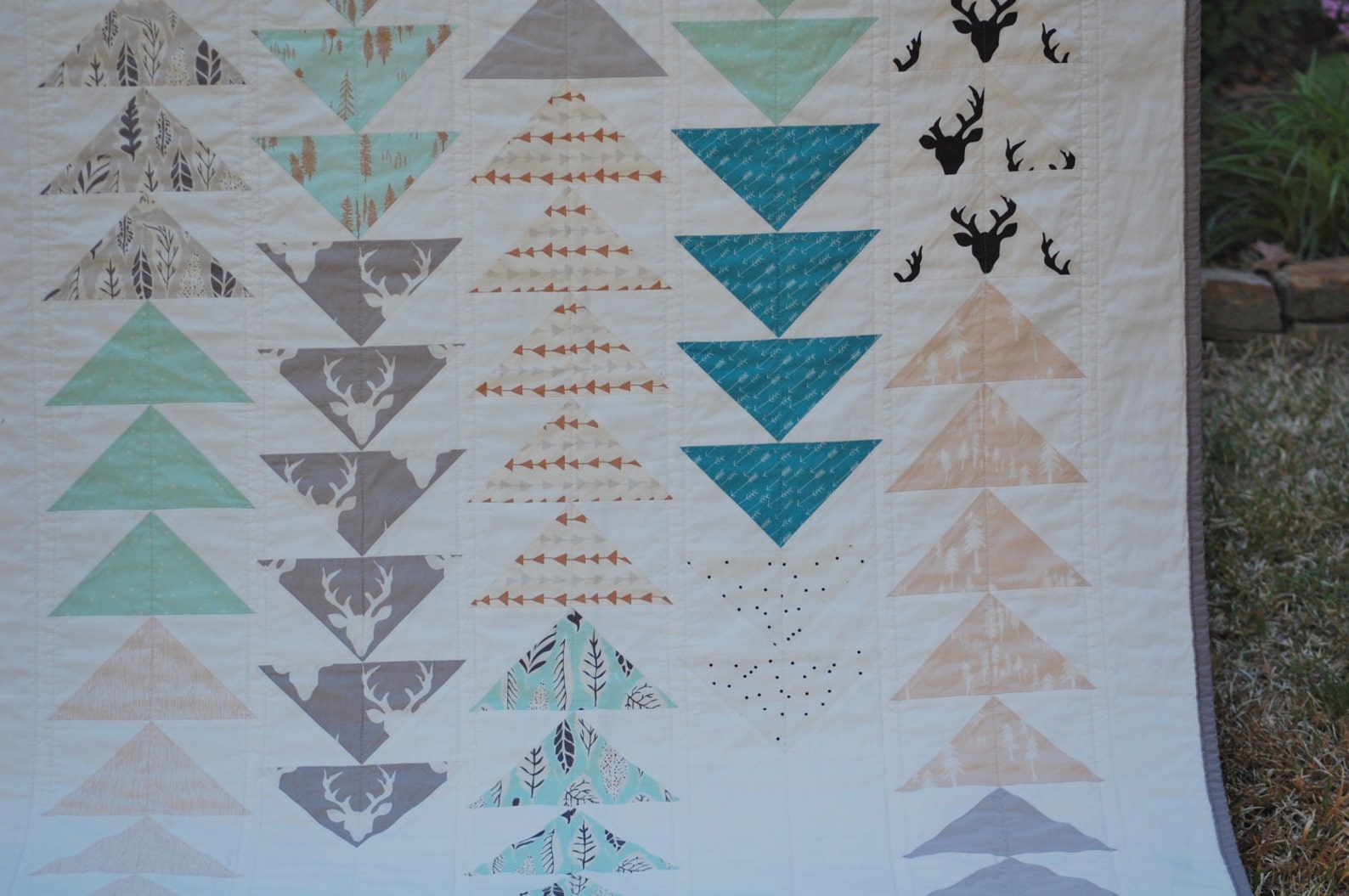 Bow and Arrow Quilt PDF Pattern in Baby Crib Toddler Throw Etsy