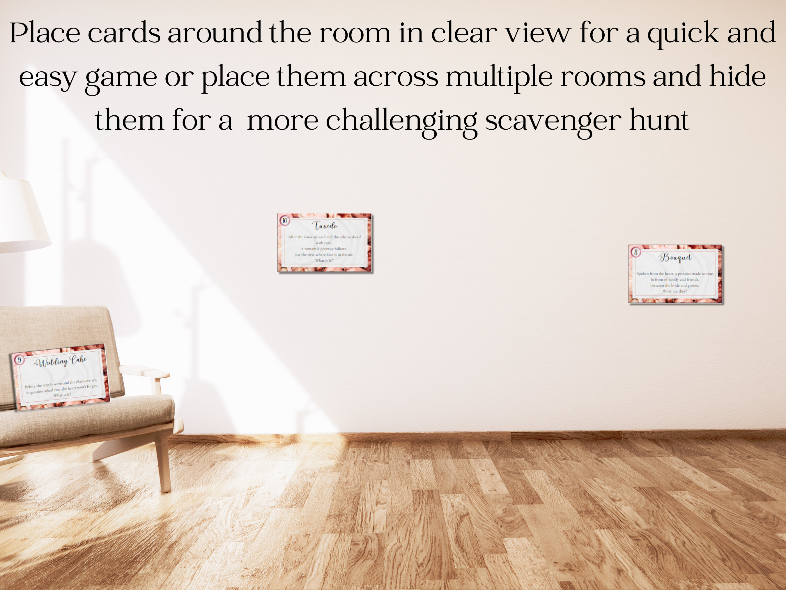 Bridal Shower Game Printable Bridal Shower Scavenger Hunt With Riddles