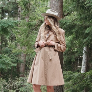 70's Nordstrom Khaki Trench Coat image 2