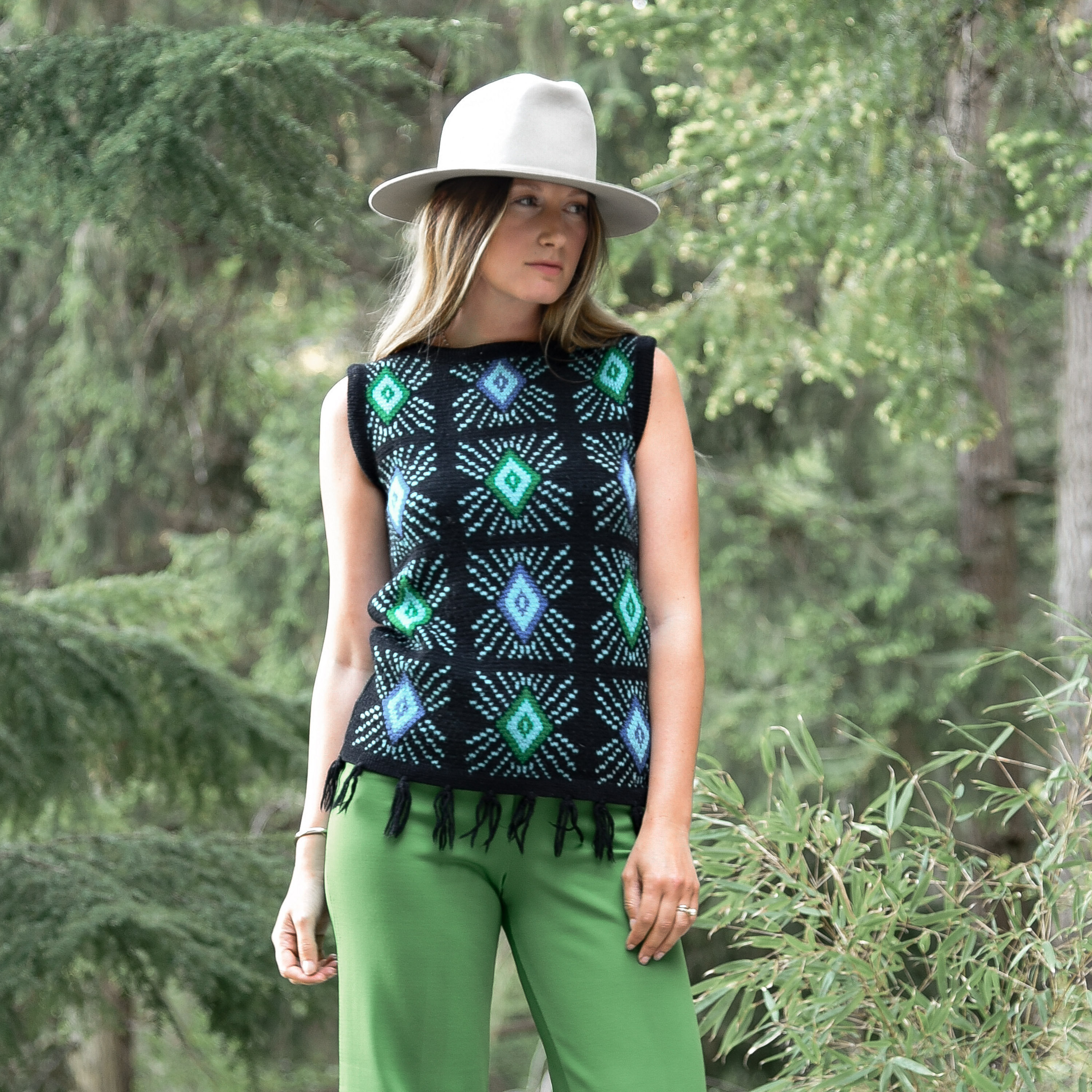 トップス SAMPLES - BANYAN TREE WAFFLE VEST トップス SAMPLES - BANYAN TREE WAFFLE VEST