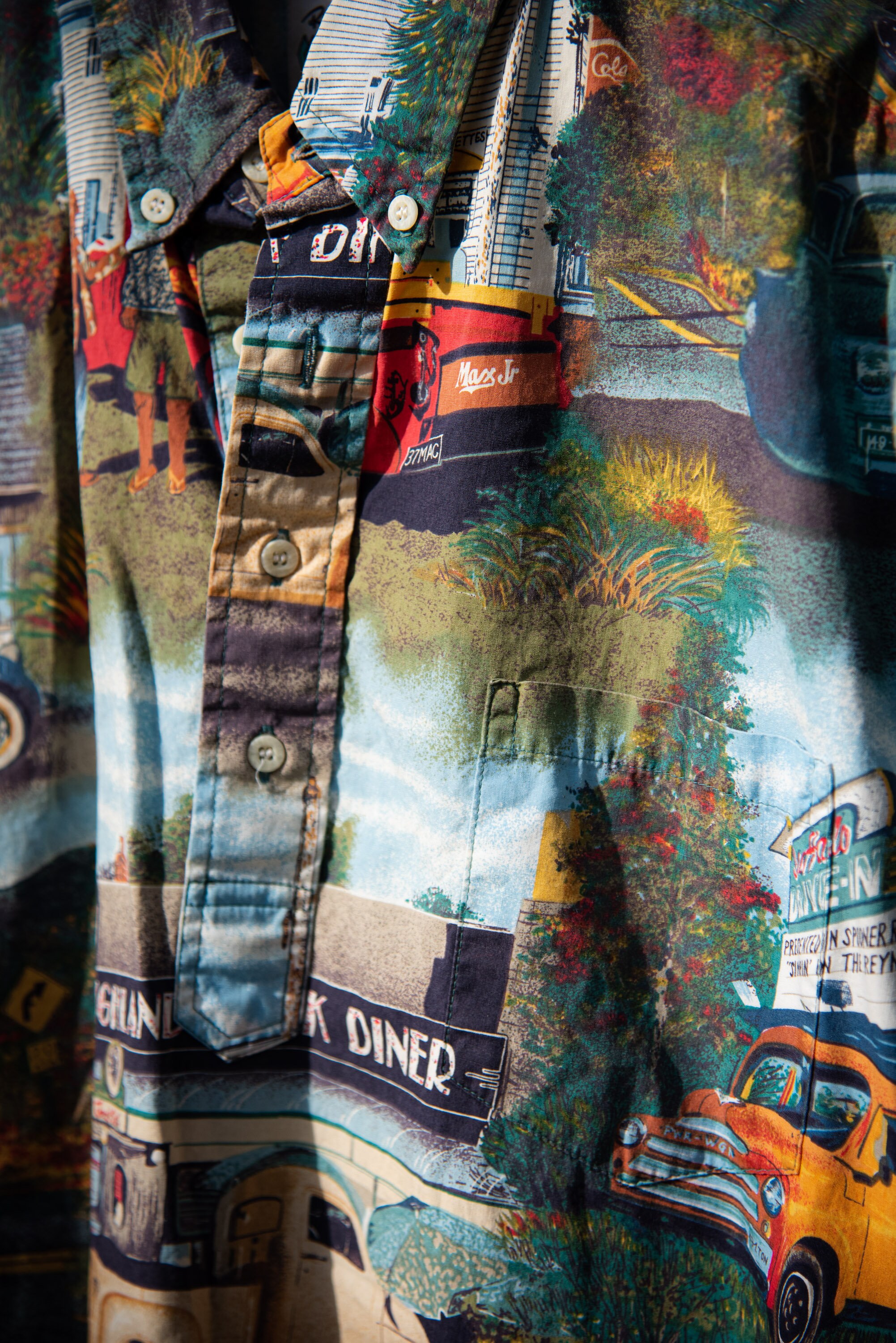 Chemise Hawaïenne Vintage Reyn Spooner - Motif Ford Motor & Voitures Classiques, Taille 2XL, Rayonne, Neuf Avec Étiquettes