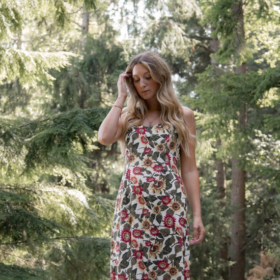 boho sunflower dress