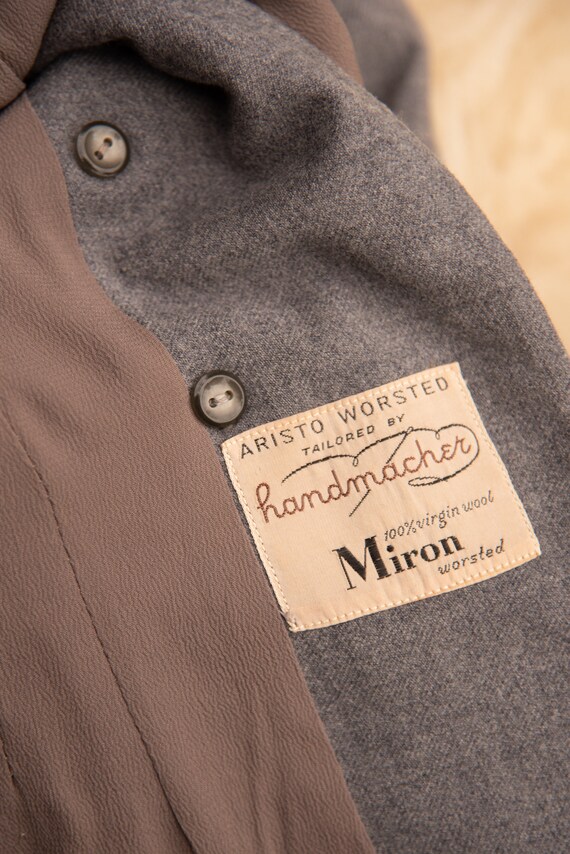 1940’s Custom Tailored Blazer, Aristo worsted Tai… - image 10