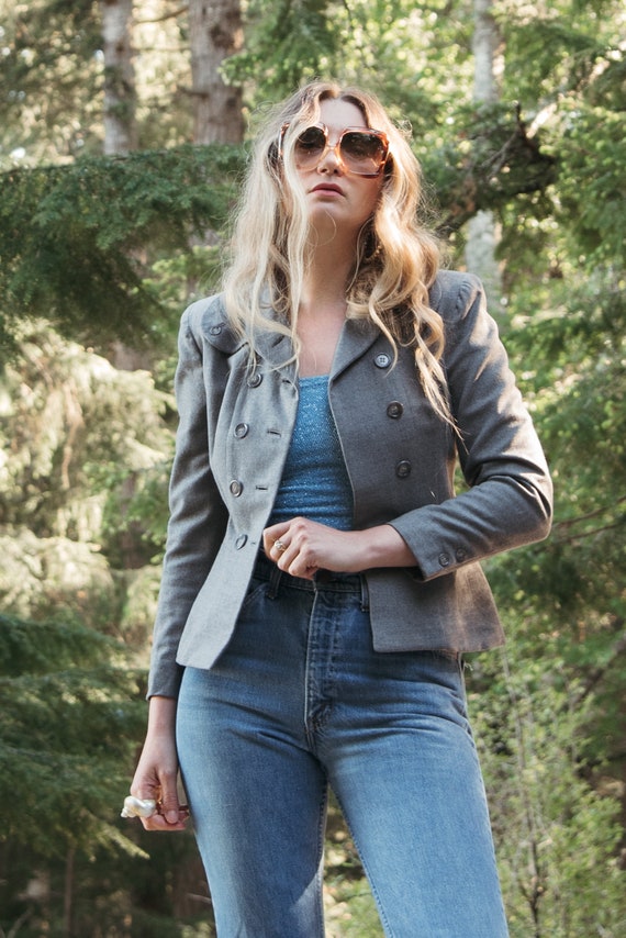 1940’s Custom Tailored Blazer, Aristo worsted Tai… - image 6