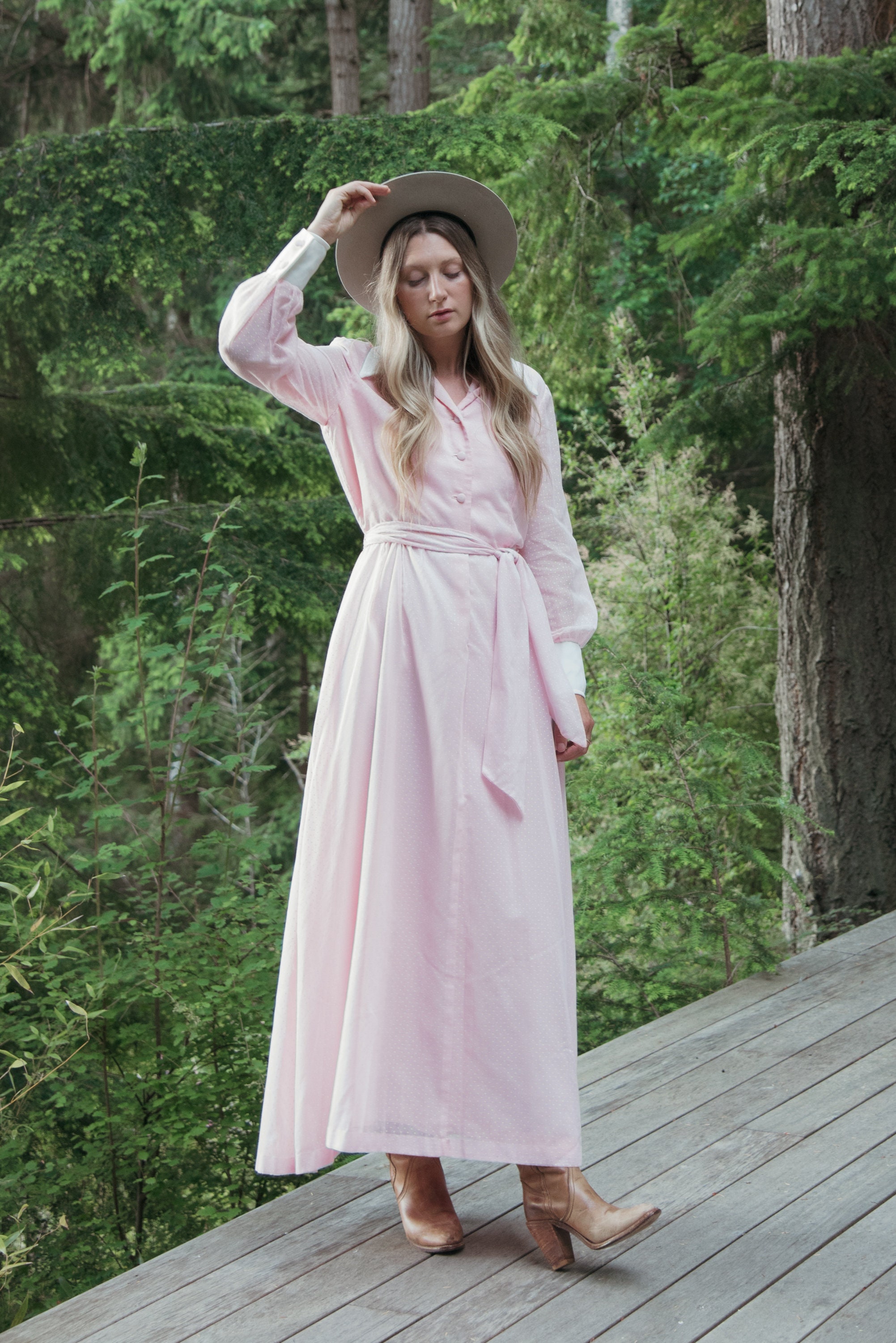 Valletta Long Dress - vintage rose