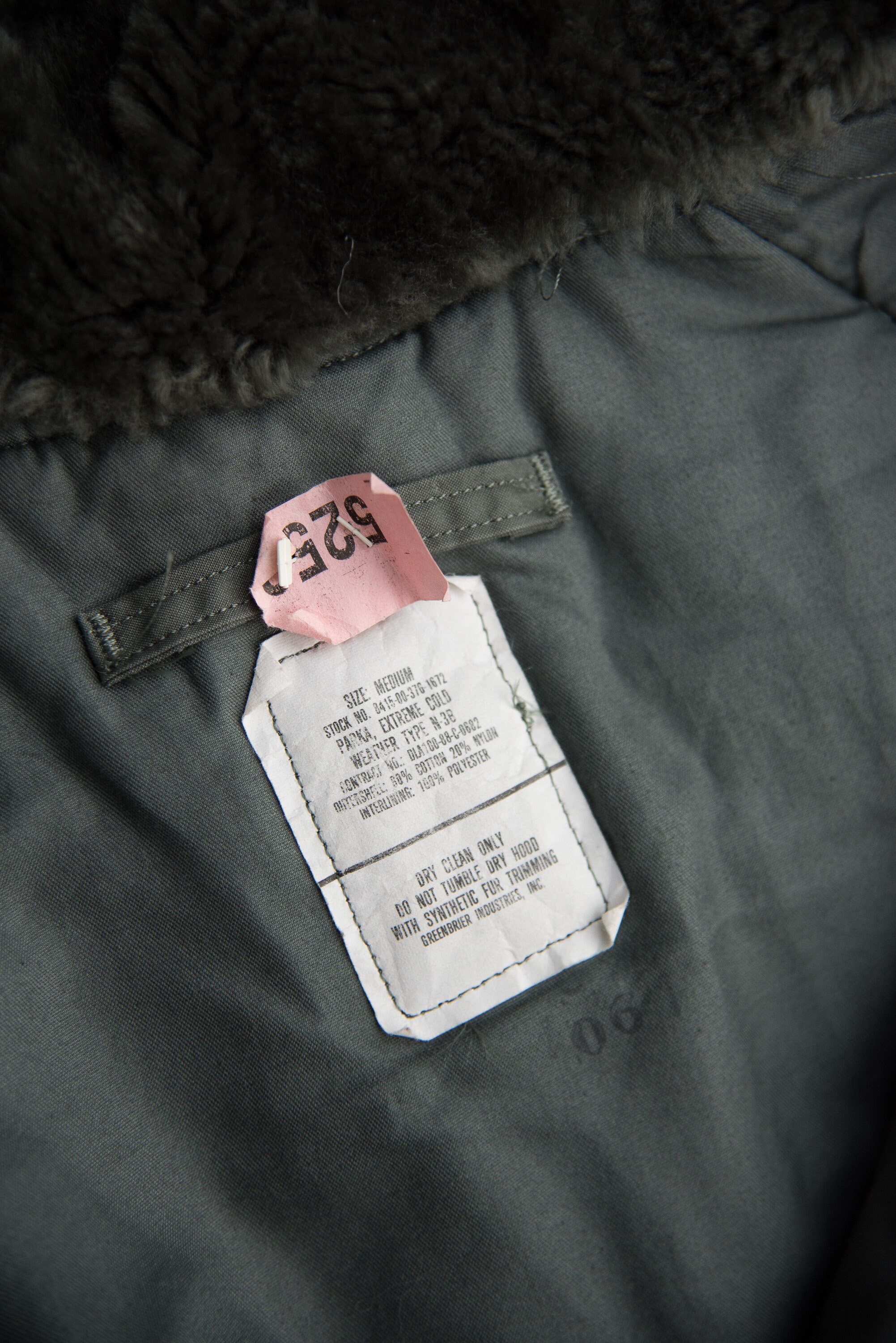 70s Vintage Parka Coat, Cold Weather Fur Hood Parka N-3B