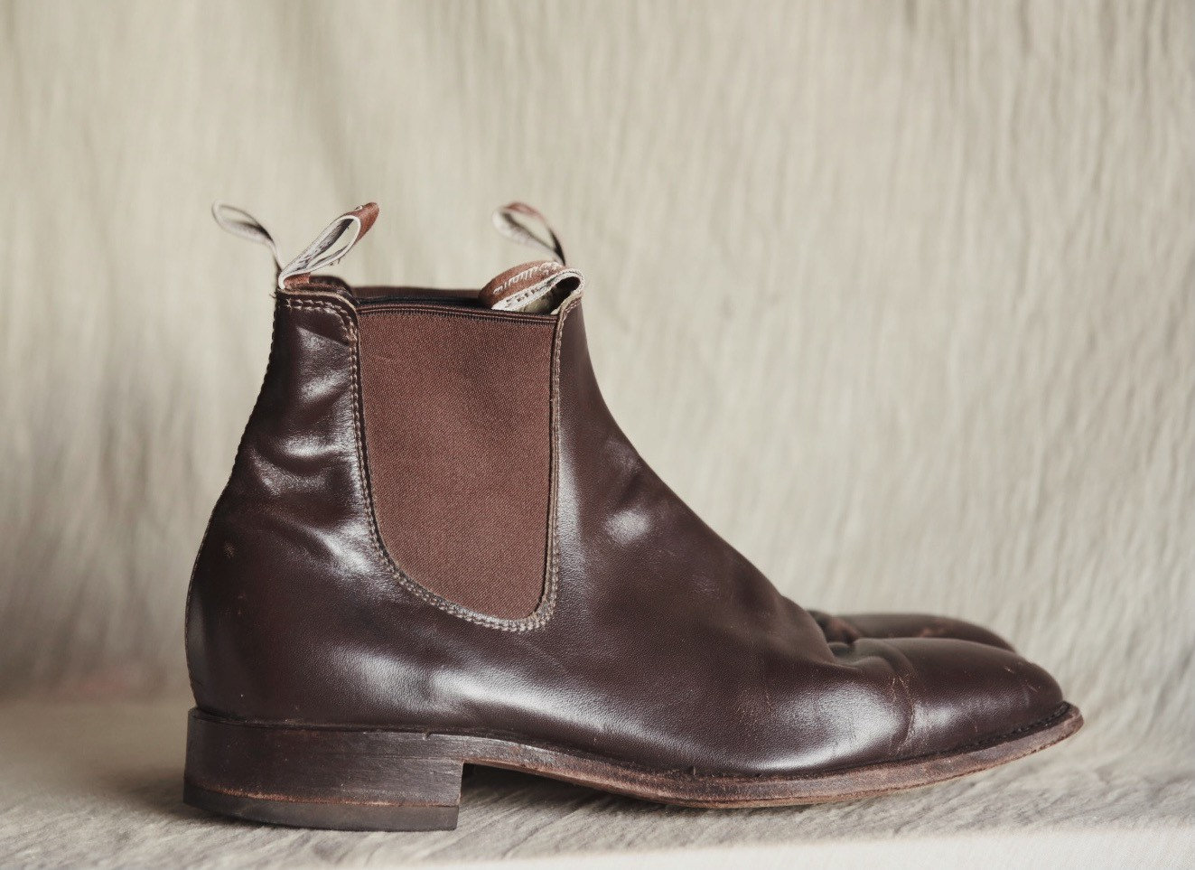 Vintage RM Williams Boots Chocolate Brown Leather Chelsea 