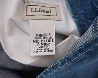 90s LL Bean Denim Overalls, Womens Small Medium Tall - Etsy