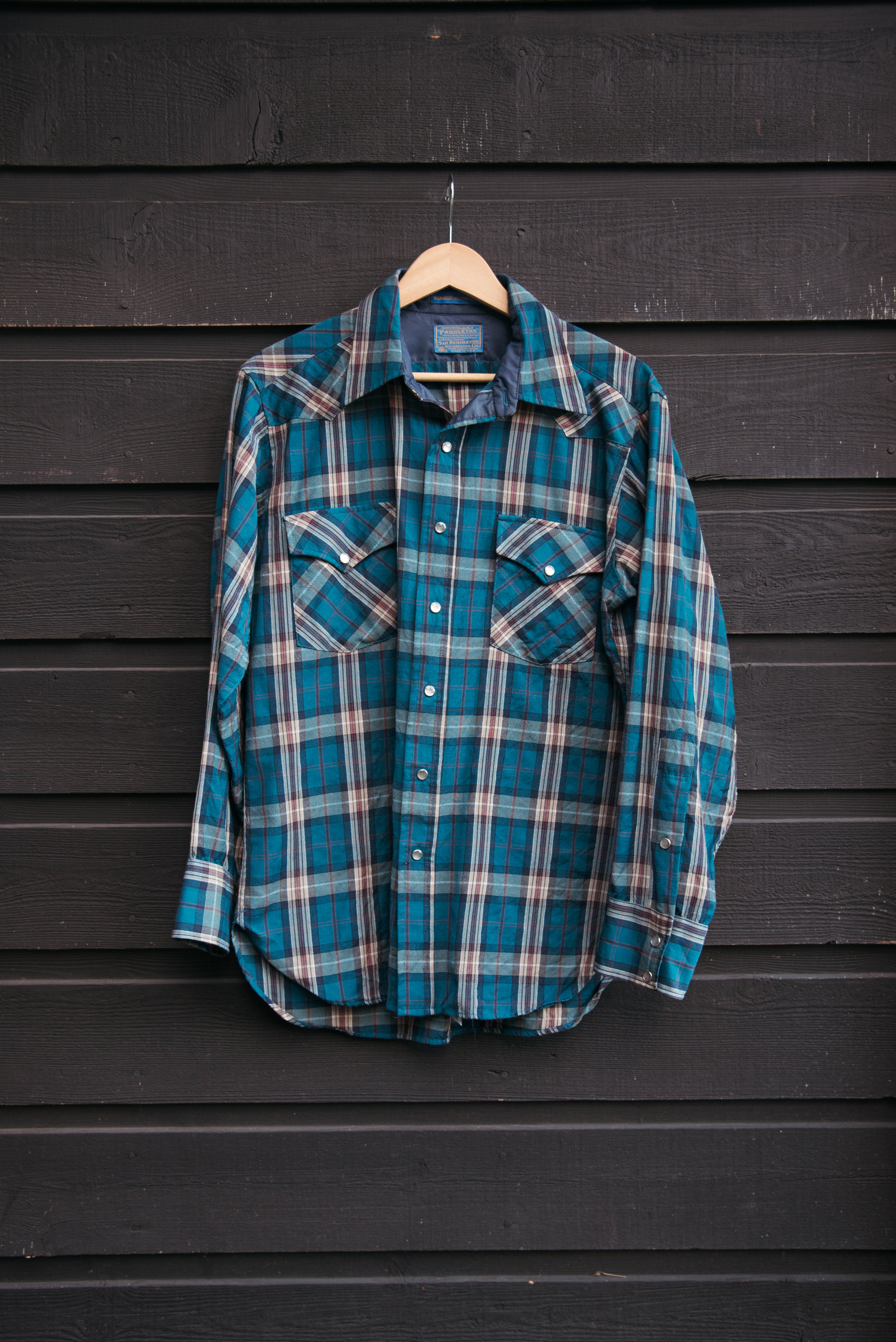 60s 70s PENDLETON Shirt, Vintage Wool Plaid Pearl Snap 60s 70s PENDLETON Shirt, Vintage Wool Plaid Pearl Snap