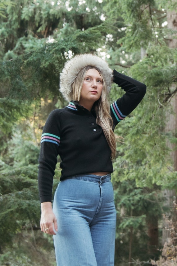 Ringer sweater tee in neon stripe hot sale