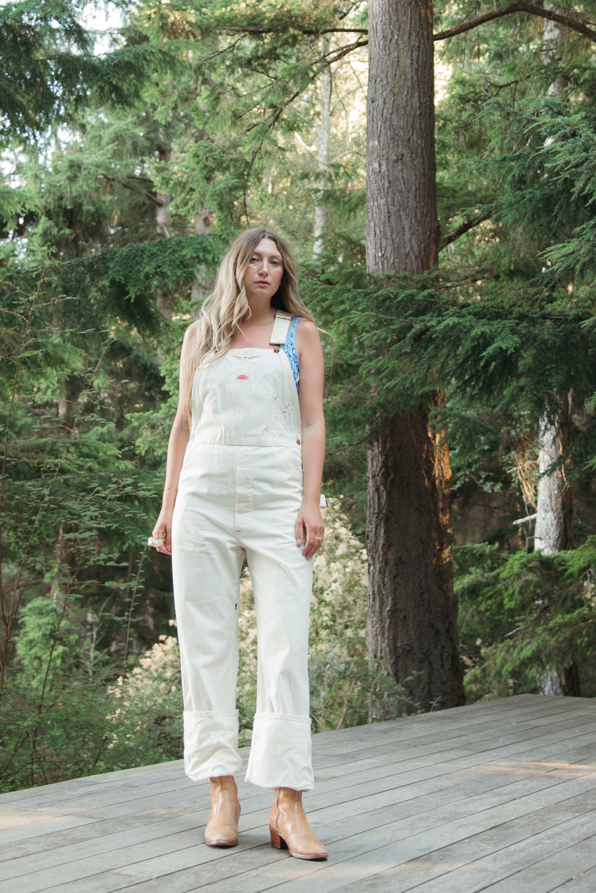 70s Vintage Round House Overalls, Distressed Unisex Painter