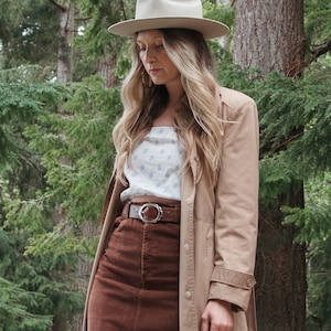 70's Nordstrom Khaki Trench Coat image 5